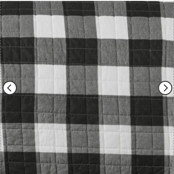 Levtex Home Reversible twin plaid Camden black bedspread set set of 2 - Picture 4 of 9